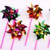 Colorful Sequin Windmill Toy - DIY Outdoor Decoration for Kids & Kindergarten