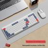 Rechargeable Silent Wireless Bluetooth Dual-Mode Keyboard and Mouse for Office & Home