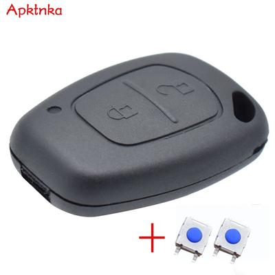 For Renault Kangoo Traffic Master For Nissan Interstar Primastar Car Remote Key Shell Case Protective Cover with 2 Button Pad Switches
