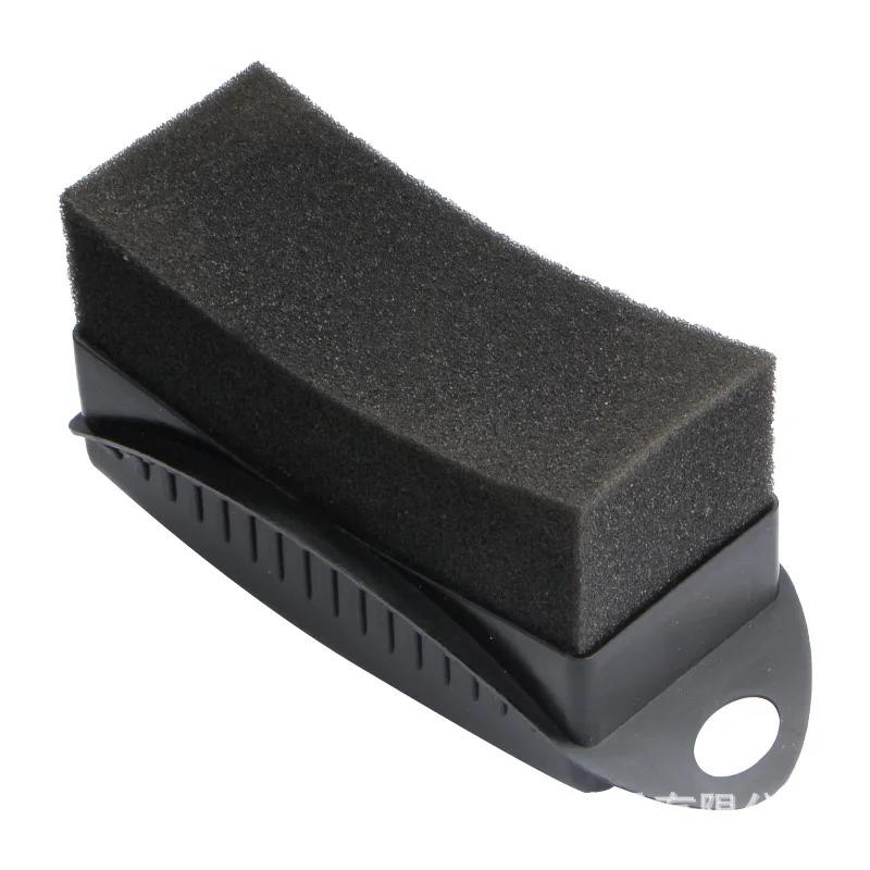 Car Wheel Polishing Waxing Sponge Brush ABS Car Tire Washing Cleaning Brushes Contour Detailing Dressing Applicator Pad