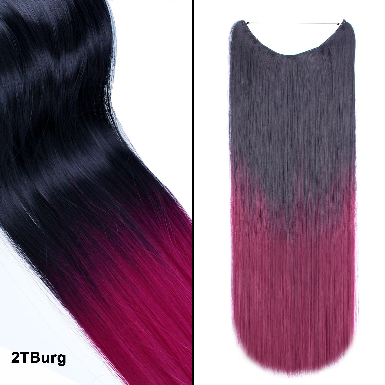 

Цветные накладные волосы Ombre Color One Piece без зажимов Hairpiece Длинные прямые волосы