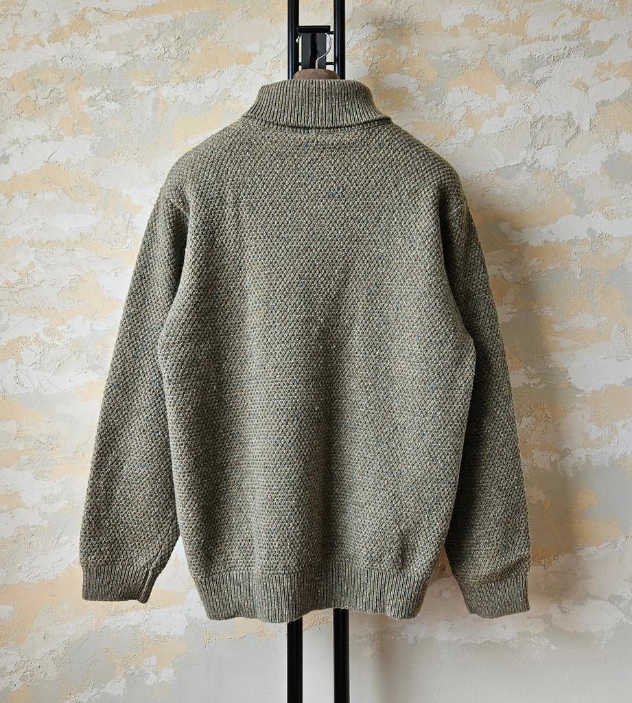 Emelensiana Neff Wool Pullover Turtleneck Knit (Khaki)