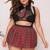 Plus Size Sex Underwear Temptation Tease Cosplay Student Uniform Sex Suit