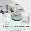 Dual Door Dryer Vent Cover with Screws Dryer Exhaust Vent Cover Easy Installation Dual Door Dryer Vent Guard Safe for Dryer