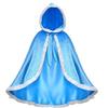 jbluelover Princess Solid Color with Ribbon Available in 3 Easy to Put On and Take Perfect for Stage Light Blue Kids' Cape, Decoration, Hooded,