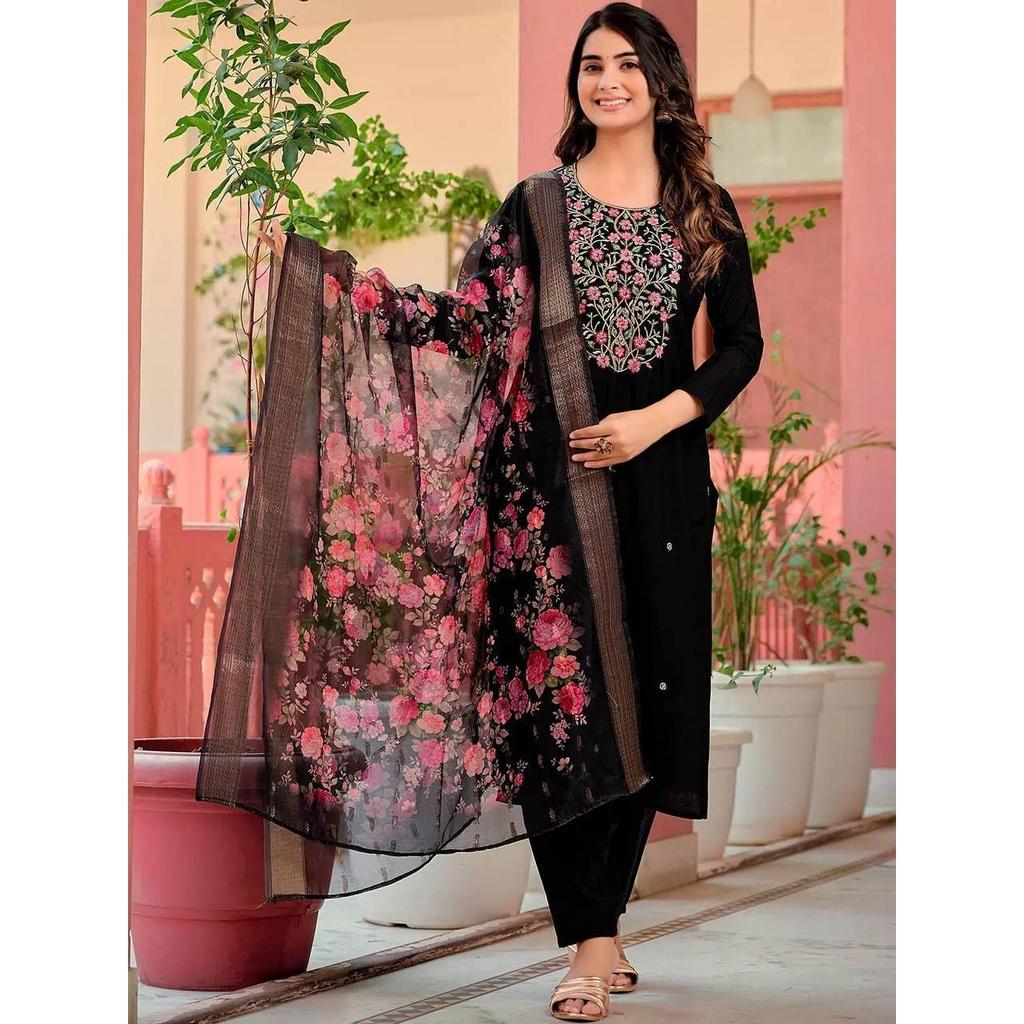 Presenting New Reyon Beautiful Suit Set and Duppta