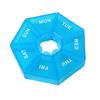 Weekly Pill Organizer with 7 Compartments Portable Travel Pill Case Once Daily Medication Dispenser Capsule Pill Management Storage Box