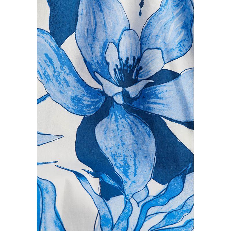 Summer Women's Cotton V Neck Sleeveless Pleated Flared Skirt Mid Length Long Length Sling Dress 1278036