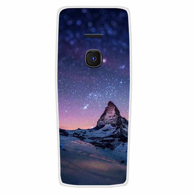 For Nokia 8210 4G Case Soft Silicone Space Landscape Covers for Nokia 6300 4G Cases Colorful Bumpers Cat Phone Protective Bags