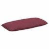 Back Cushion Burgundy Red 120 X 19 X 50 Cm Fabric