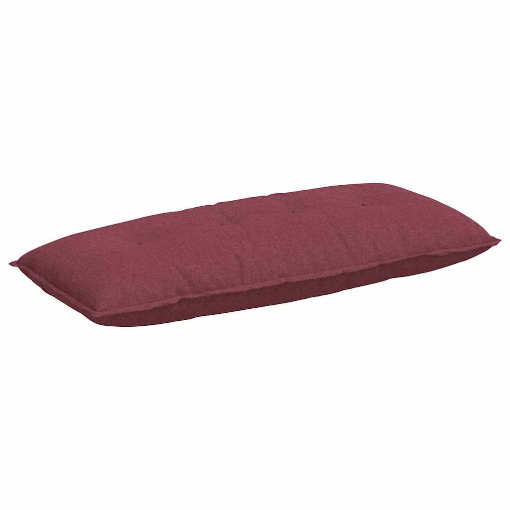Back Cushion Burgundy Red 120 x 19 x 50 cm Fabric