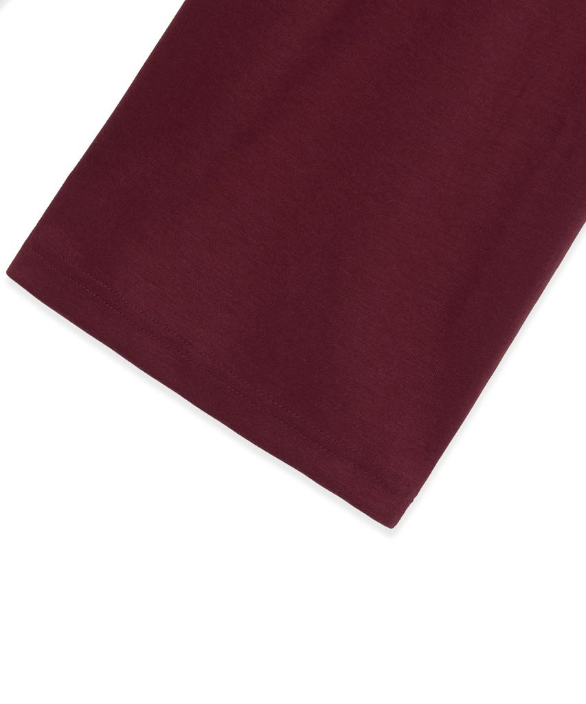 CAMEL WORK One-Pleat Wide Cargo Sweatpants (Burgundy)