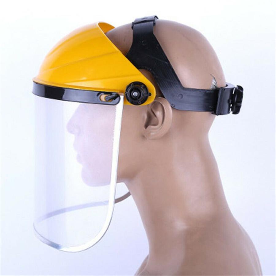 Safety Protective Mask Clear Head-mounted Face Eye Shield Screen Grinding