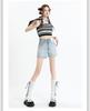 2025 Summer High Waist Retro A-Line Denim Shorts for Women