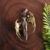 Golden Wings Mother of Demon Pendant Female Soldier Witch Necklace Couple Trend Jewelry Anniversary Gift