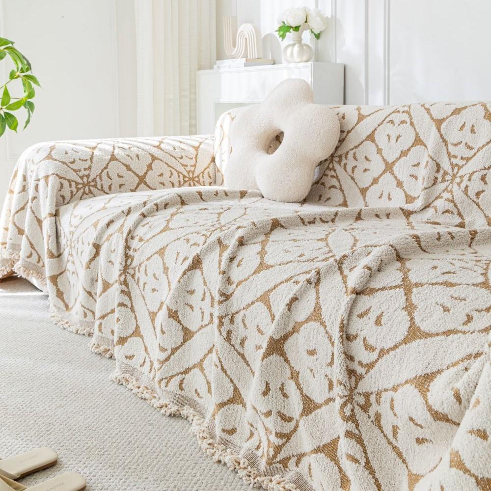 Copricuscino per Divano Copridivano Double Face Tessuto Jacquard Copridivano Universale Antiscivolo