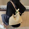 Large-capacity Woven Bag Retro Ethnic Style New Fashion Commuter Shoulder Tote Bag Oblique Back Explosion Foreign Style