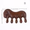 Sandalwood Horse Meridian Massage Comb Hair Comb Scalp Relax Acupoint Massager Portable Wooden Handle Comb Anti-static Styling