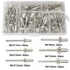 120Pcs Manual Riveter Set Heavy Duty Pressure Rivet Nut Tool Kit Manual Riveter  DIY Projects