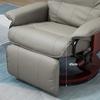 Recliner Chair TV Chair Lounge Chair Faux Leather 360 degrees Swivel Chair 145 degrees Reclining Grey 78 x 87 x 100 cm