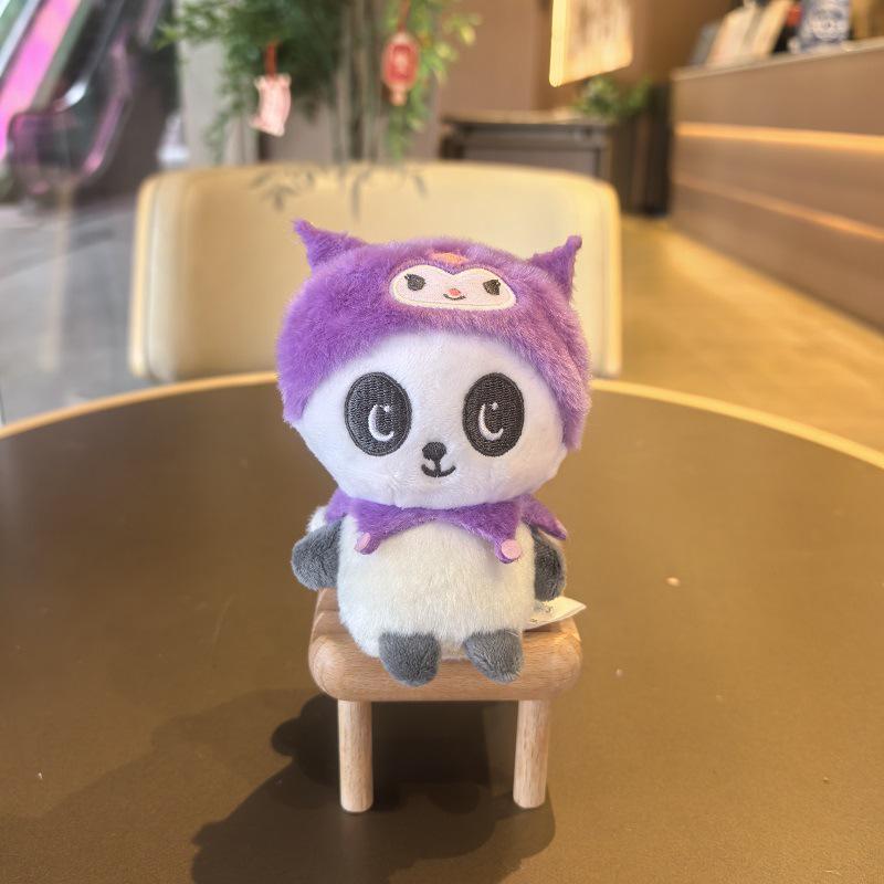 Плюшевая брелок-кукла Панда Sanrio Сувенир - Мультяшная фигурка Подарок 12cm