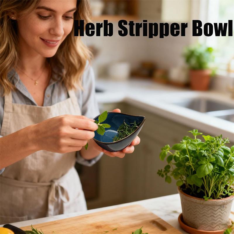 Kruidenstripper Kom, Verhoogde Kruiden Schilkom, Keukenkruiden Bladstripper Gereedschap, Kruiden Schiller Voor Boerenkool, Tijm, Basilicum