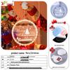Glowing Merry Christmas LED Suction Cup String Lights for 2025 Holiday Window Display