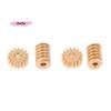 1/87 Modulus 0.2 15T Micro Brass Turbine Worm Gear Hole Diameter 0.8mm/1mm Reduction Pinion Shaft Connector for Model Railway