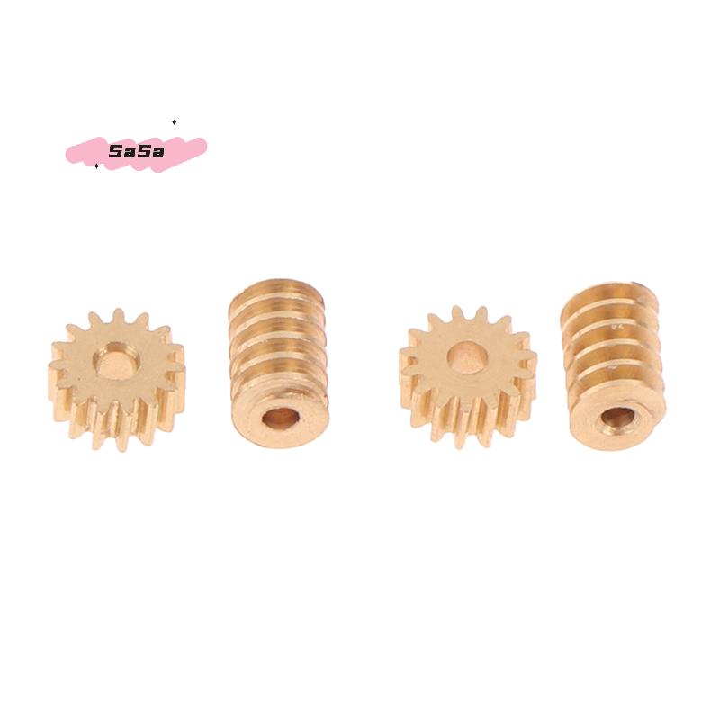 1/87 Modulus 0.2 15T Micro Brass Turbine Worm Gear Hole Diameter 0.8mm/1mm Reduction Pinion Shaft Connector for Model Railway
