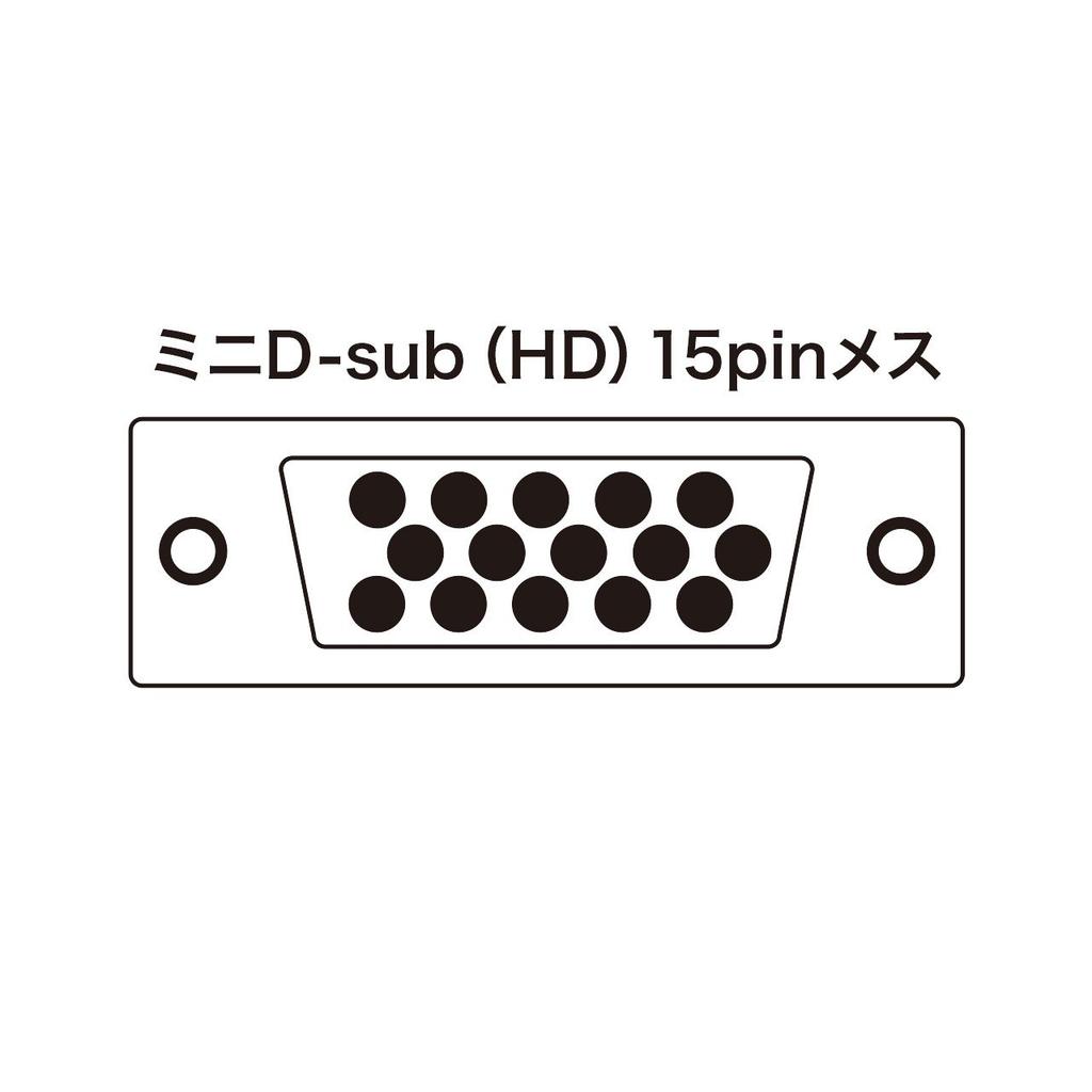 Sanwa Supply Display Switch Mini Dual (for D-sub (HD) 15-pin), Circuit, SW-EV2N