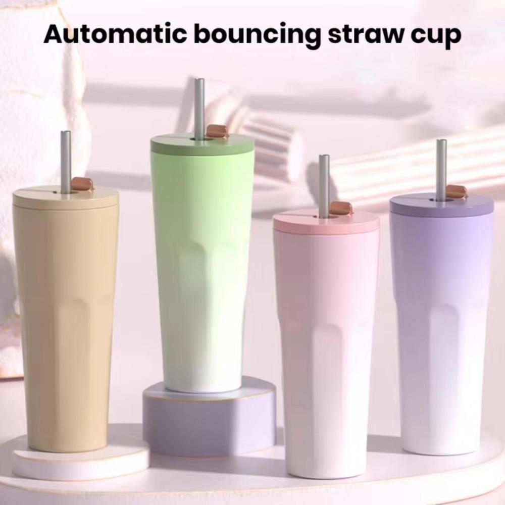 

Stainless Steel Automatic Vacuum Cup 750 ML Water Bottles Insulated Coffee Cup for Gift хакі