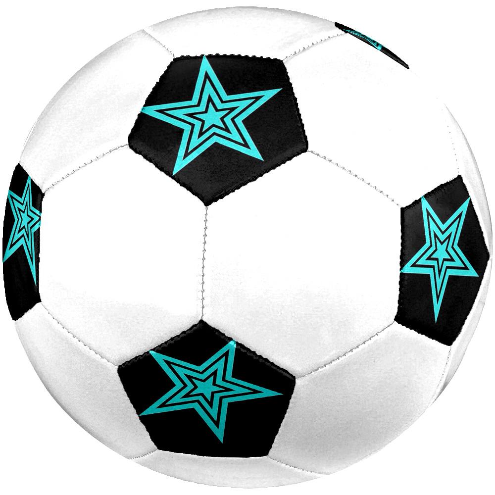 1pc Blue Star Soccer Ball Size 5 Football Machine Sewn Indoor/Outdoor Universal Football Q99
