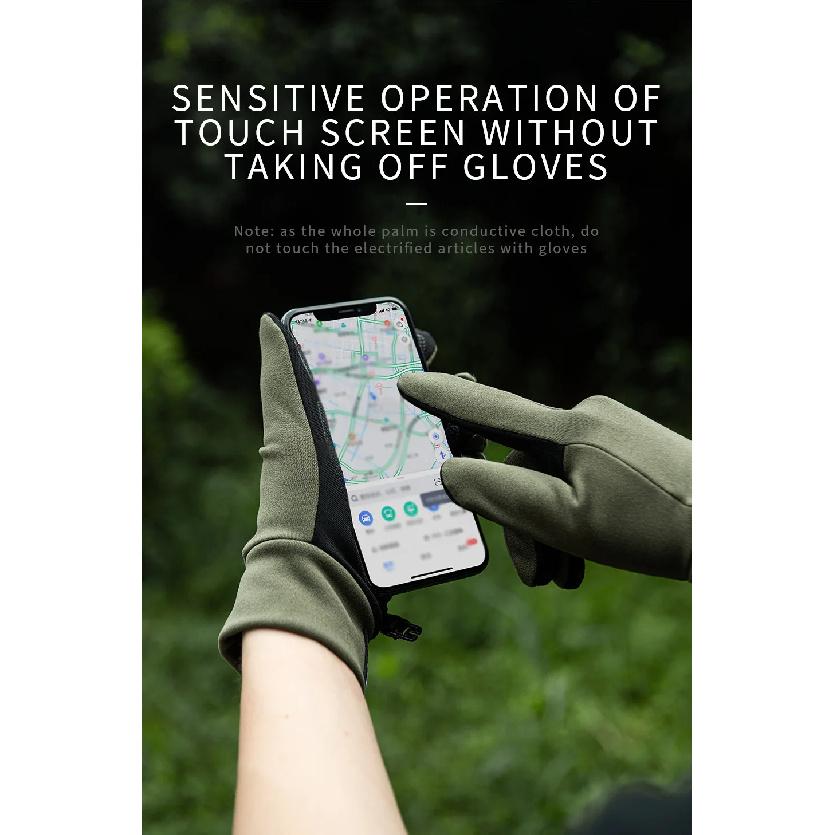 Naturehike Touch Screen Anti-skid Gloves Mountaineering Cycling Hiking Non-Slip Portable Gloves NH20FS032