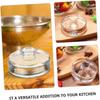 Clear Heavy Fermenting Weights Fermented Wide Mouth Mason Jar Lid Durable Glass Weights  Household