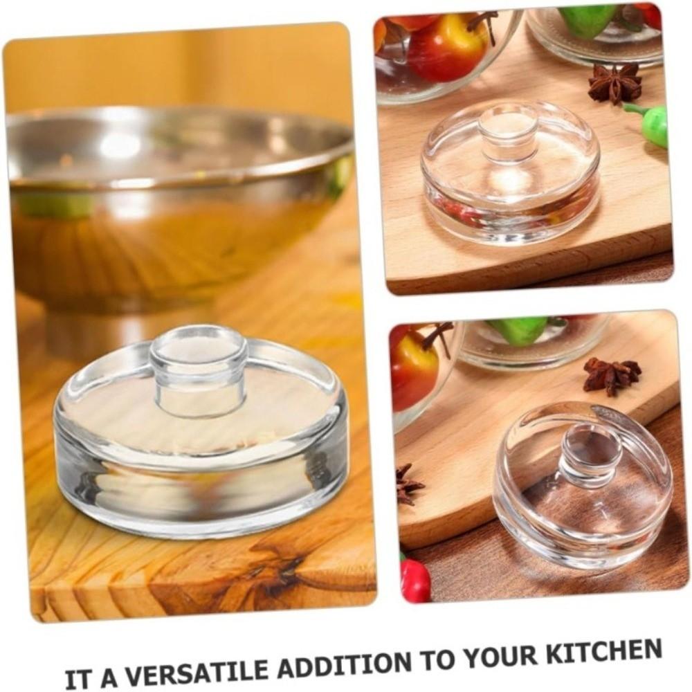 Clear Heavy Fermenting Weights Fermented Wide Mouth Mason Jar Lid Durable Glass Weights  Household
