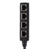 RJ45 Splitter Adapter 1 To 4 Ways Port LAN Ethernet Network Cable Connector Plug