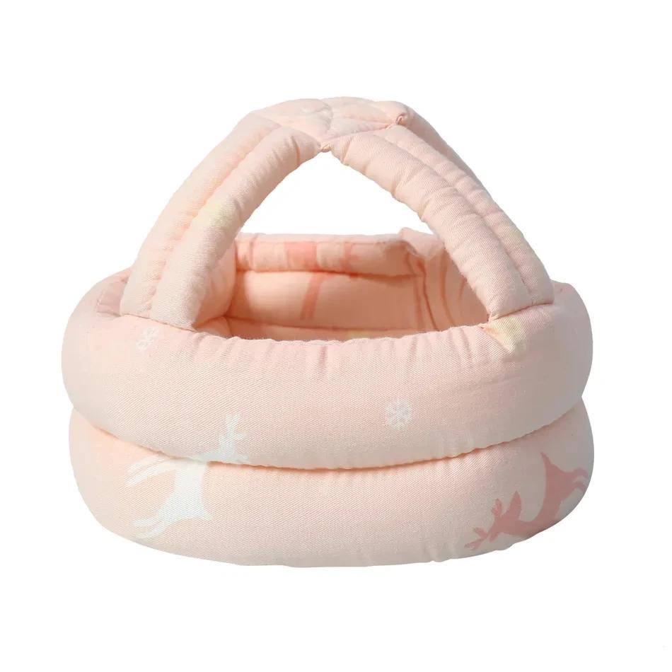 1PC Baby Anti Fall Head Protection Pad, Baby Learning To Walk Head Protection Cap, Anti-Collision розовый