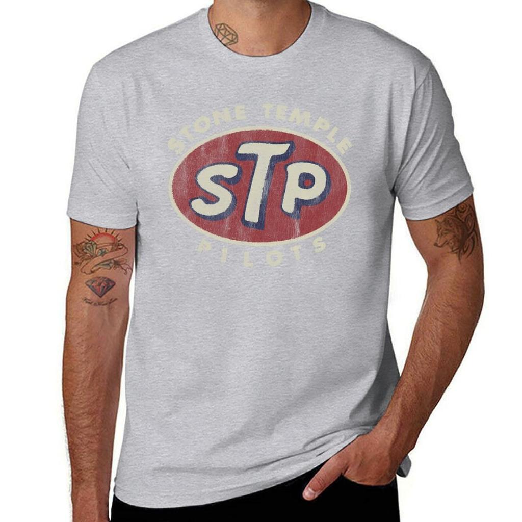 T-shirt basic vintage STP t-shirt nere semplici anime per uomo
