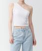 MUSINSA STANDARD WOMAN Women'S One-Shoulder Tank Top [White]