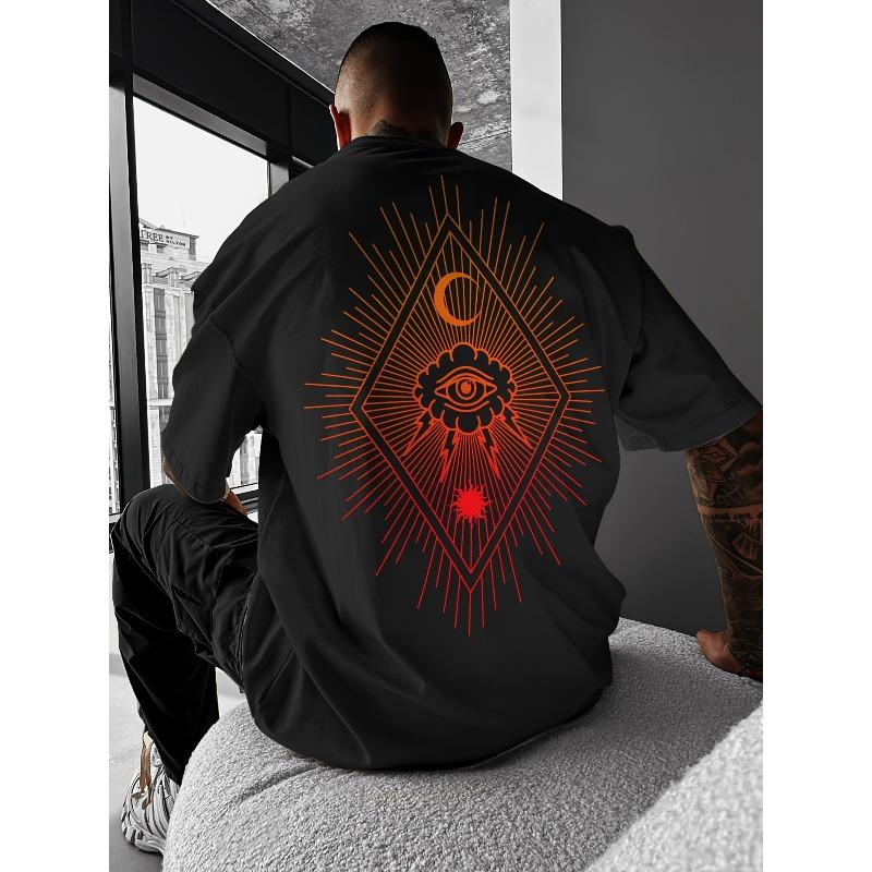 [Summer Streetwear Tee] Comfortable Spring/Summer Men s Fashion Print Streetwear Short Sleeve T-Shirt | Crew Neck Tee S чёрный