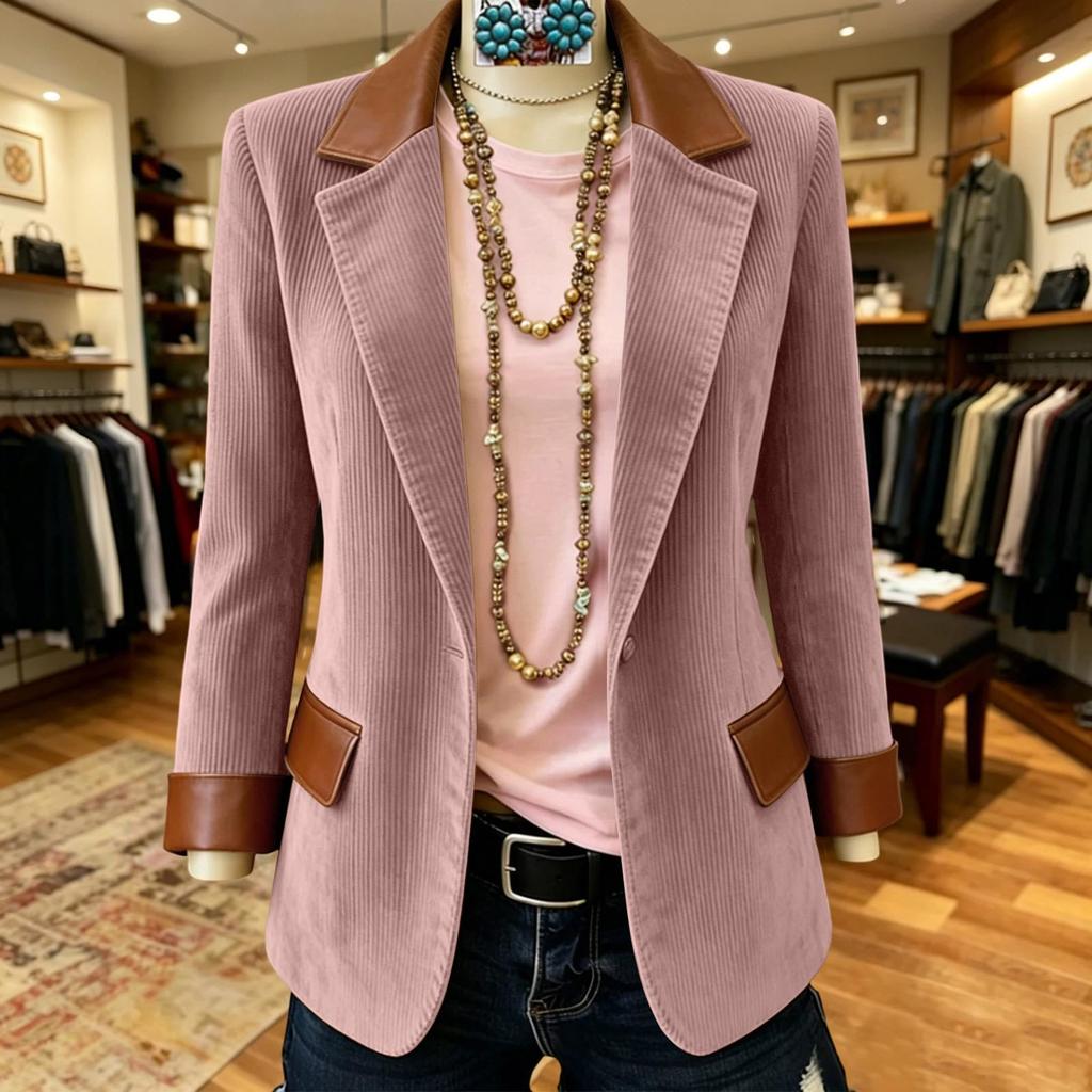 Women's Loose Fit Color Long Sleeve Button Up Athletic Jacket Outerwear