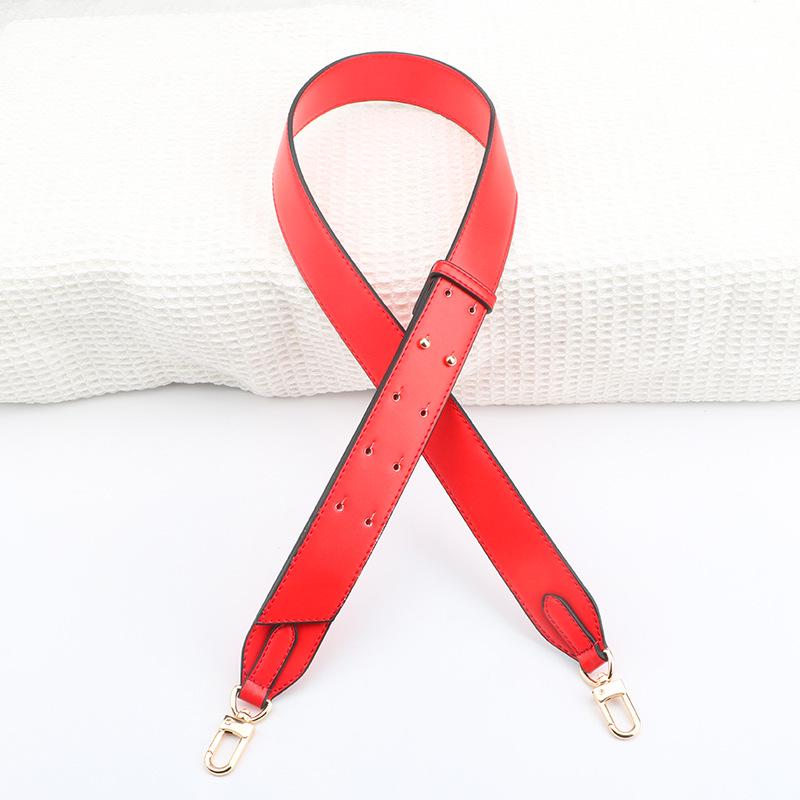 Justerbar Svart Konstläder Crossbody Bred Axelrem - Mångsidigt Ersättningstillbehör