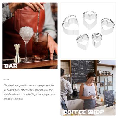 Stainless Steel Cocktail Jigger Wear Resistant Measuring Cup Home Bar Use Double Cocktail Jigger Wine Ounce Cup