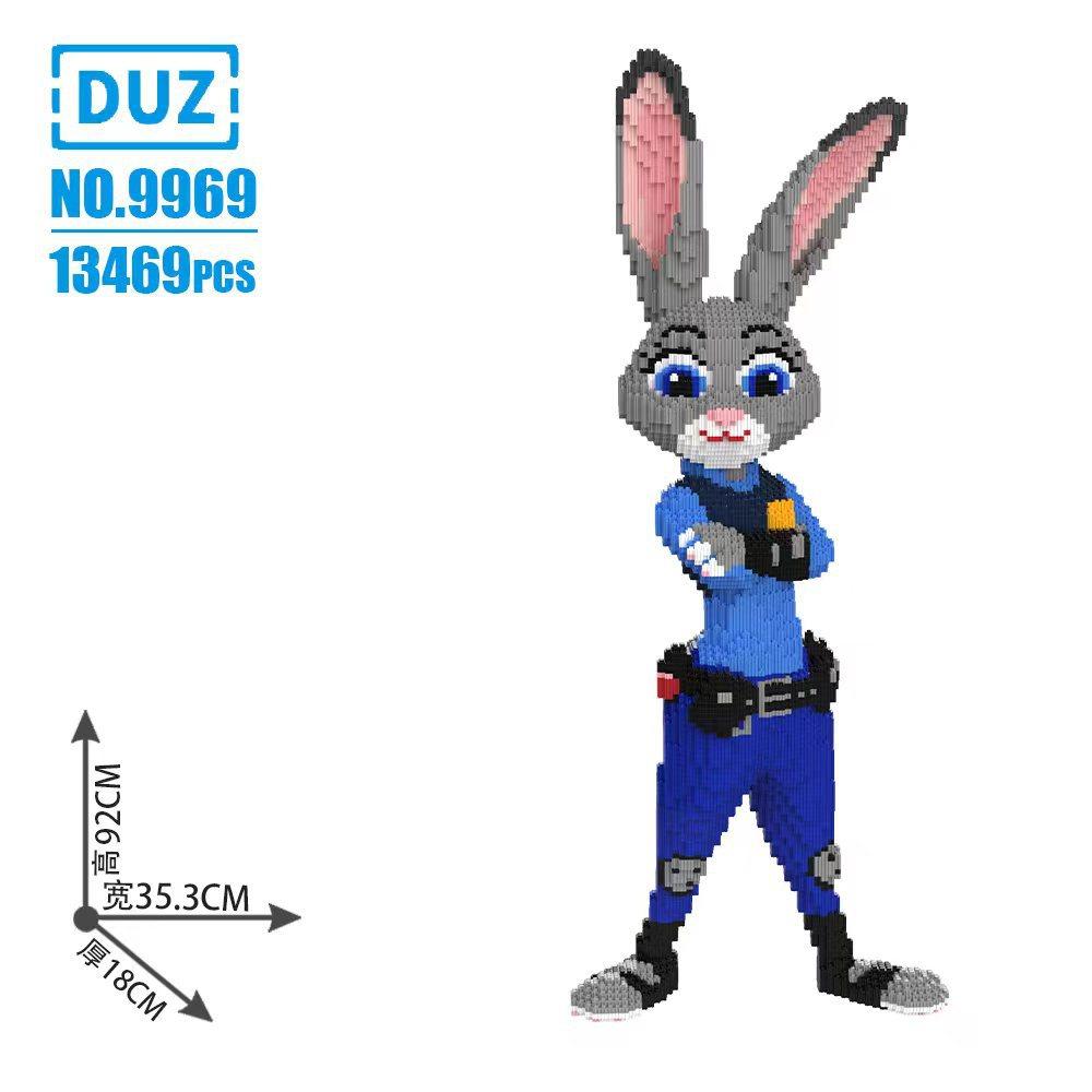 Disney Zootopia Building Blocks Nick Judy Model Benjamin Sloth Bricks Cartoon Movie Figure Toys For Kids Christmas Gift