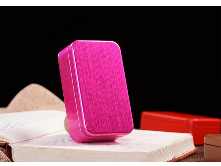 Brushed Iron Tea Can and Playing Card Storage Box