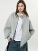 Louvre Spring Retro Stand Collar Zip Sweatshirt - Soft Loose Jacket for Women