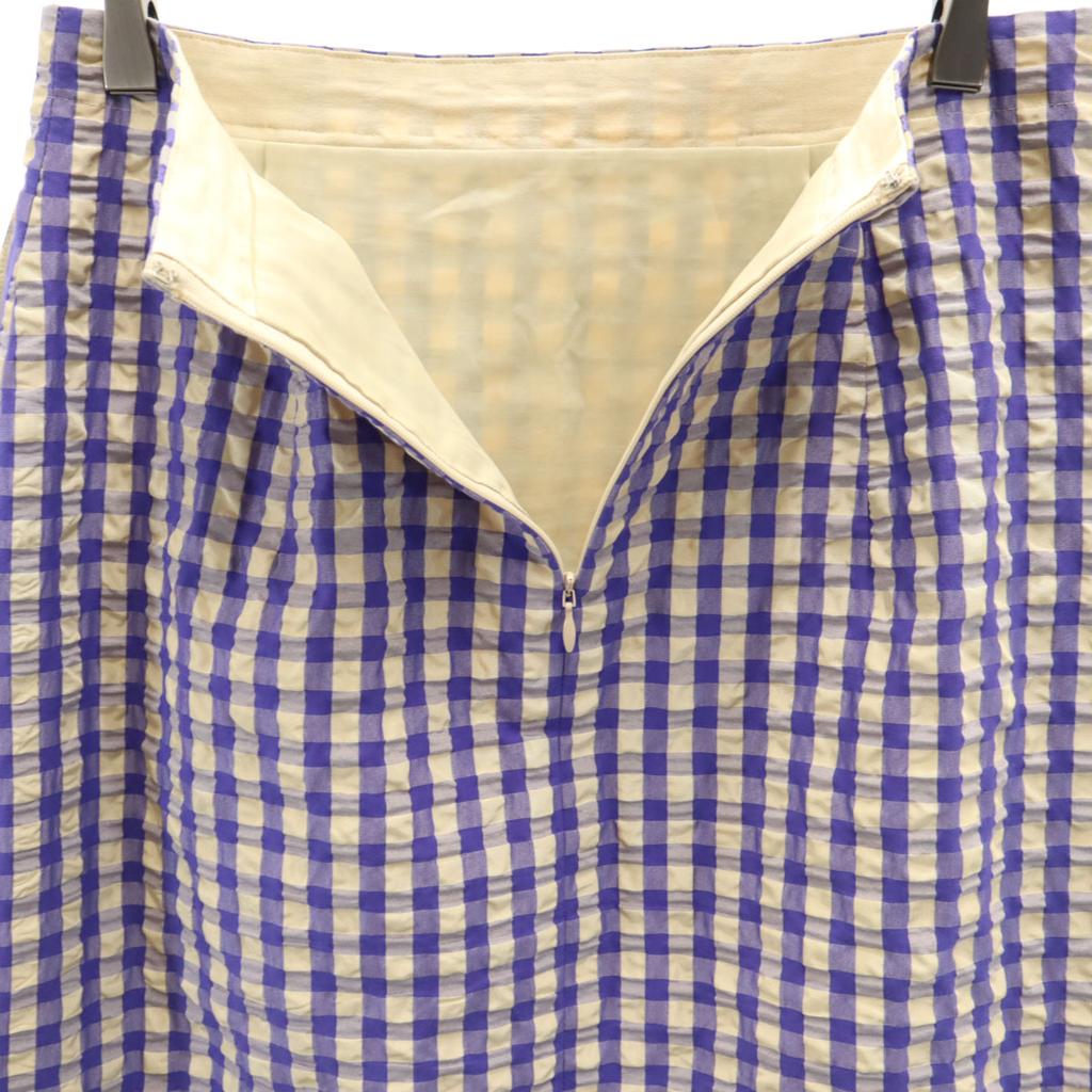 JOURNAL STANDARD Made In Japan Gingham Check Long Length Seersucker Tight Skirt Women Used