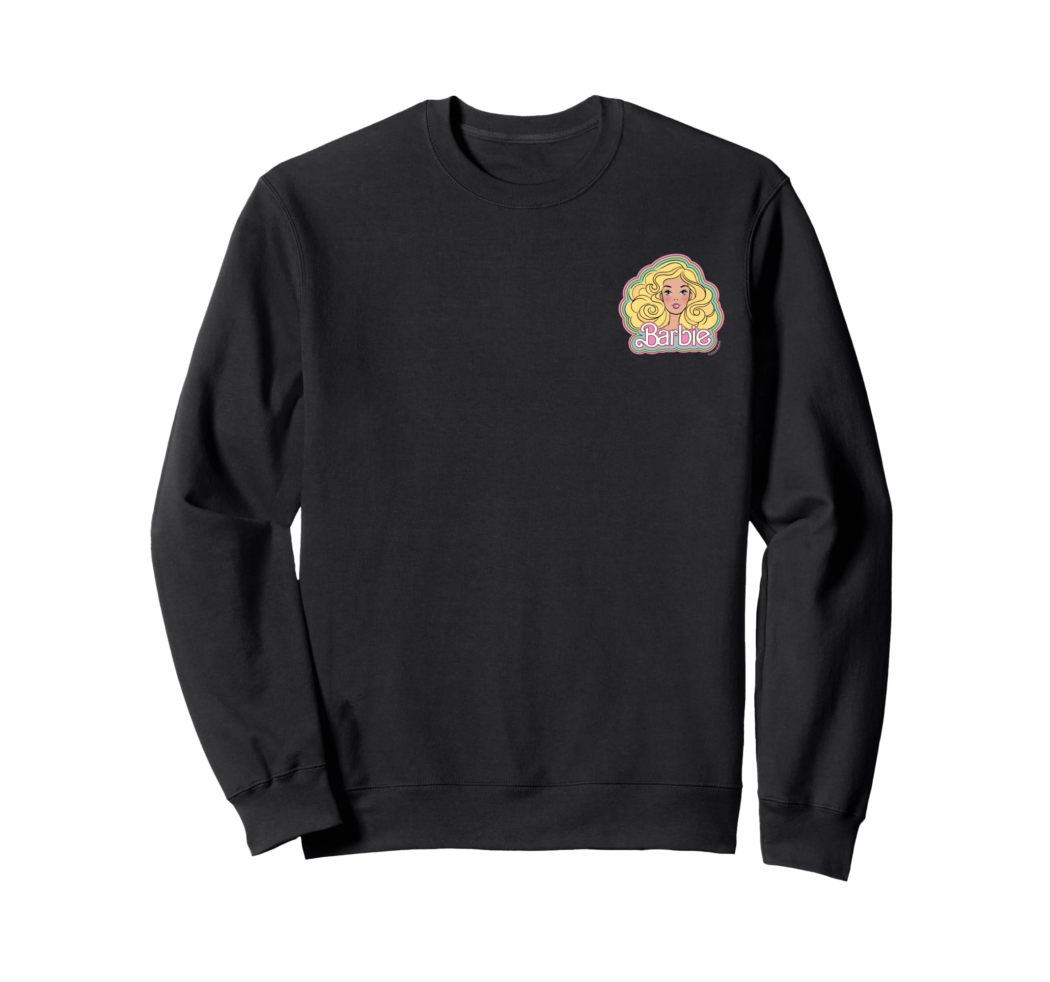 

Barbie doll head logo sweatshirt