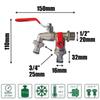Brass Dual Outlet Faucet 1/2'' Threaded Connection Multifunctional Durable for School Dormitory Sink Use
