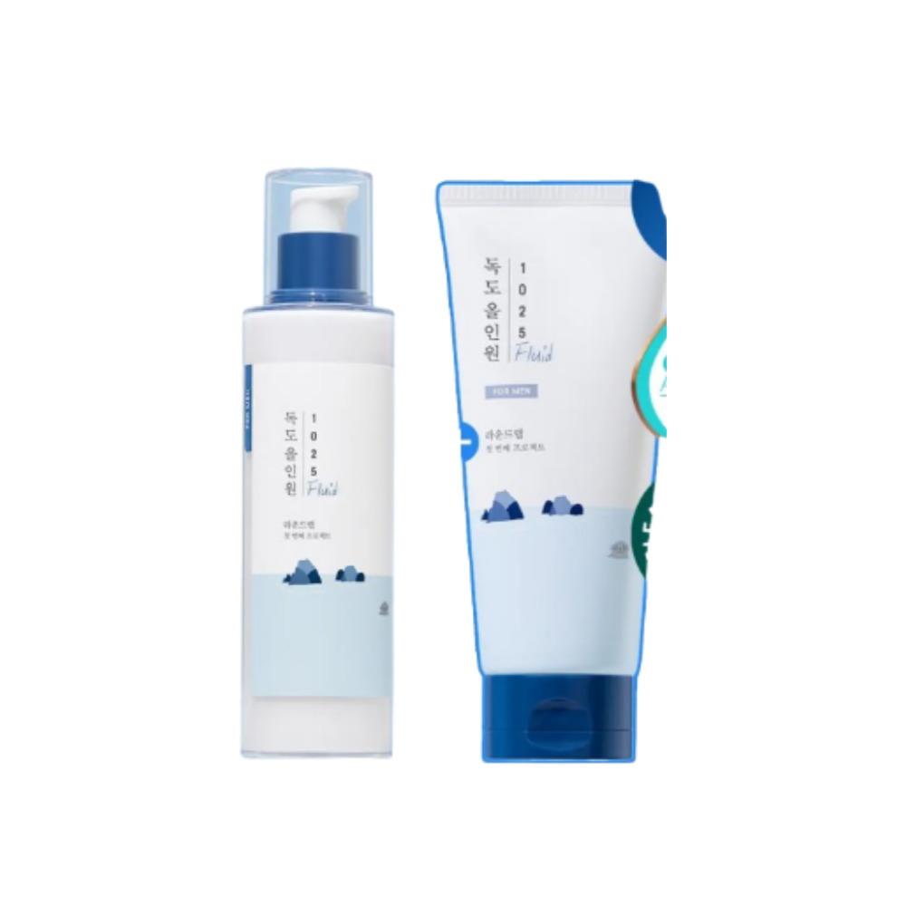 

ROUND LAB For Men 1025 Dokdo All-In-One Fluid Hydrating & Skin Balancing Care 200ml + 200ml